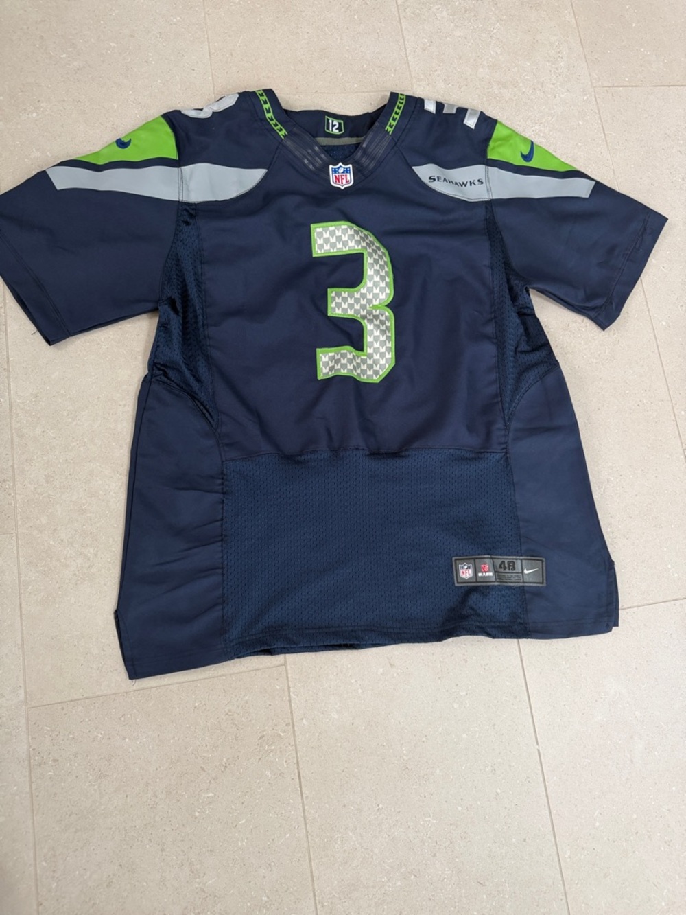 Nike Seahawks #3 Stitched Wilson Football Jersey